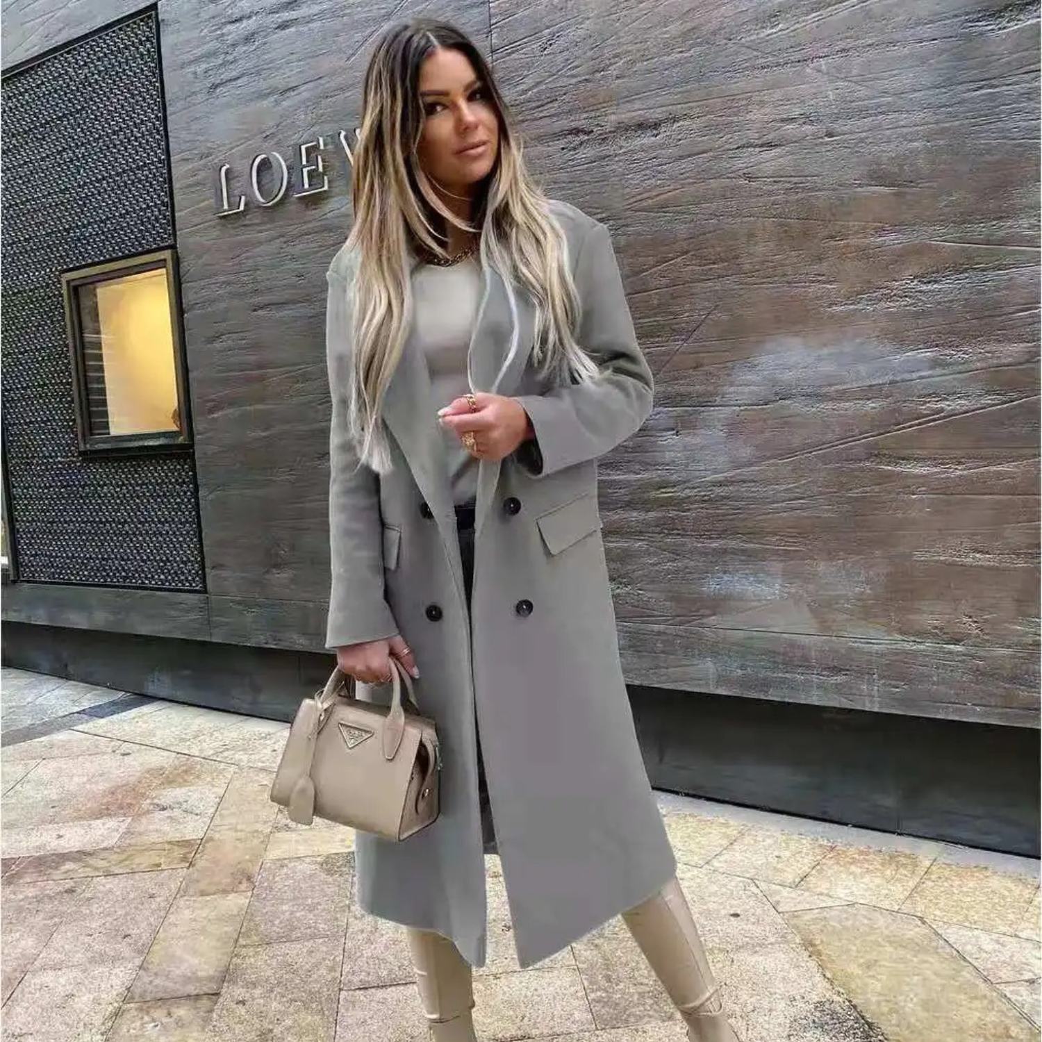 Eileen - stijlvolle vintage oversized trenchcoat