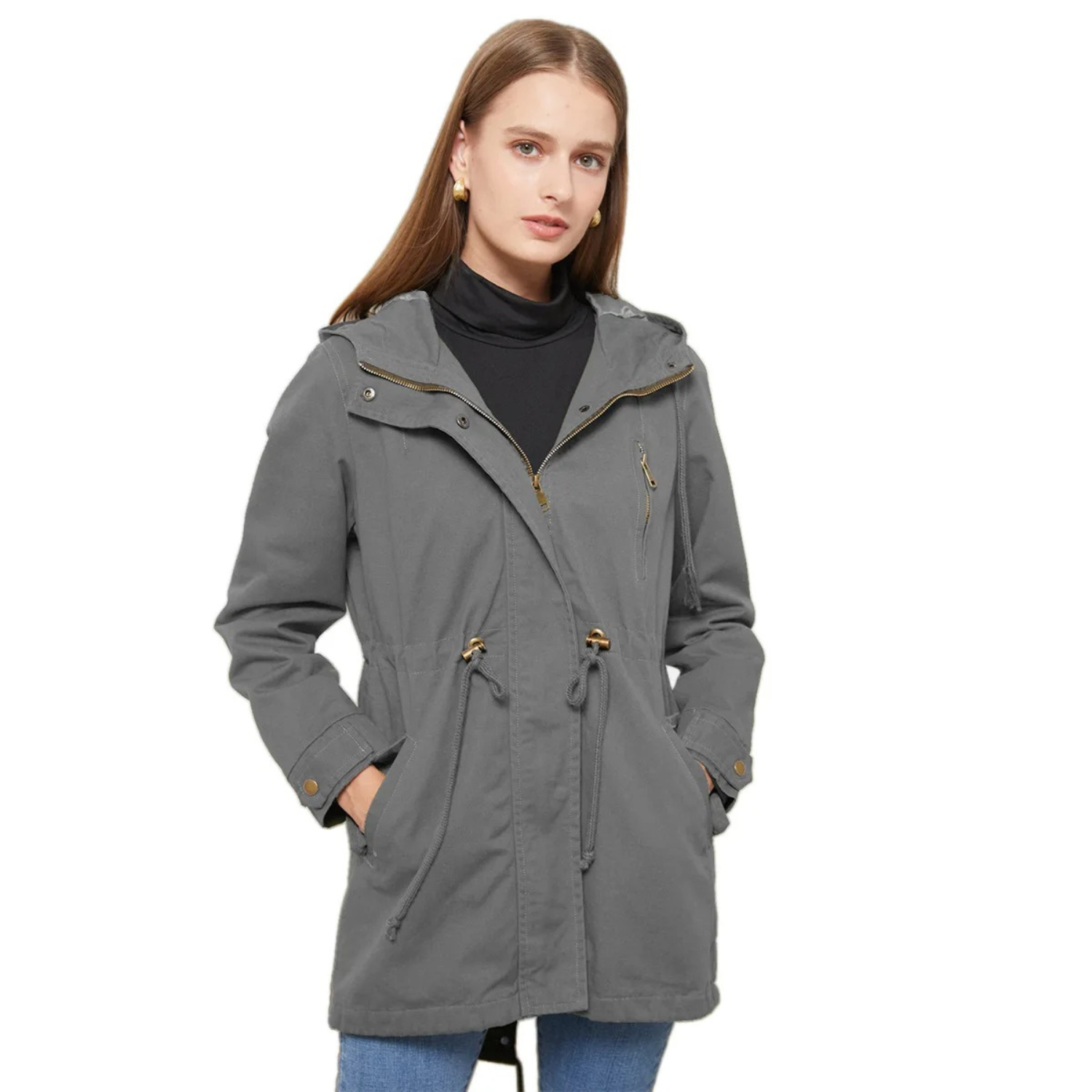 Carolina - casual winddichte jas met capuchon