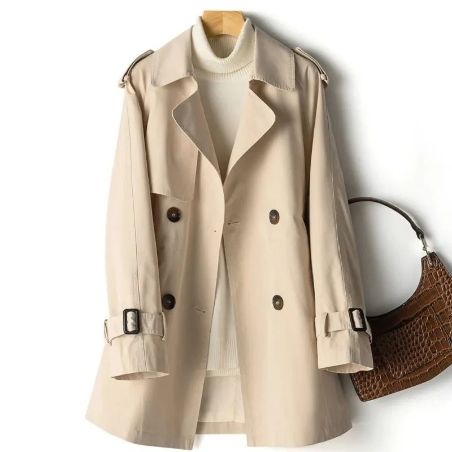 Mheanne - Casual Dames Trenchcoat