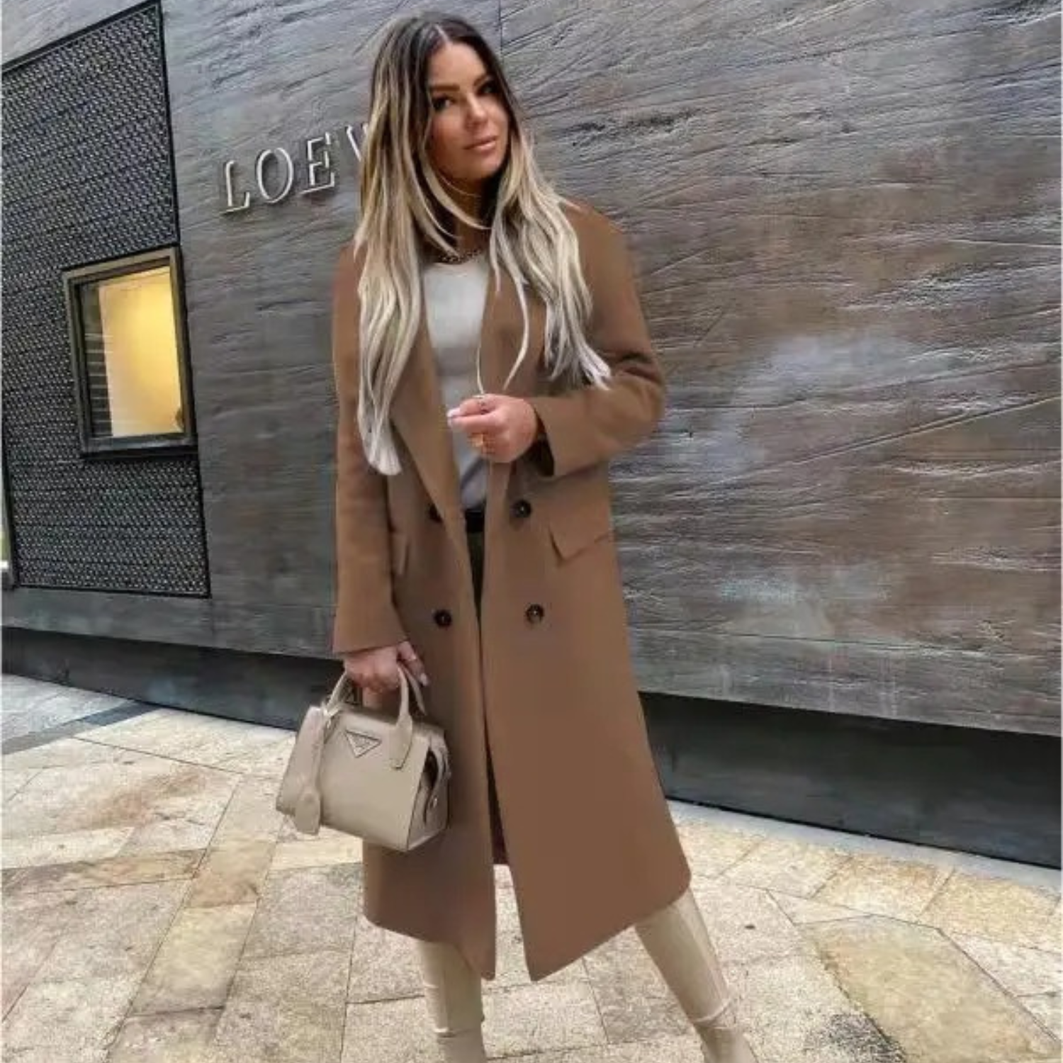 Eileen - stijlvolle vintage oversized trenchcoat