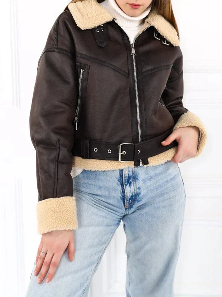 Samara - Zip Up Chique Bijgesneden Jas