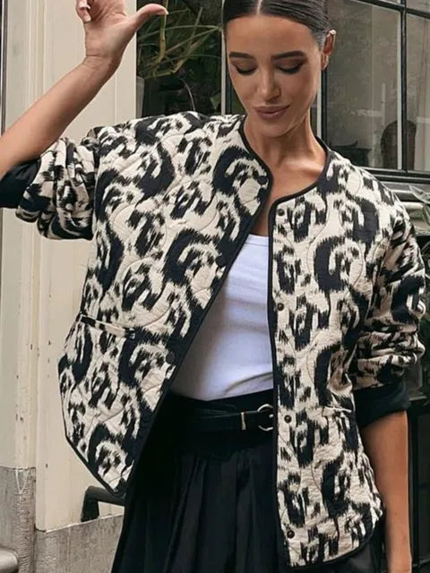Kendra - Vintage Bloemenprint Jas