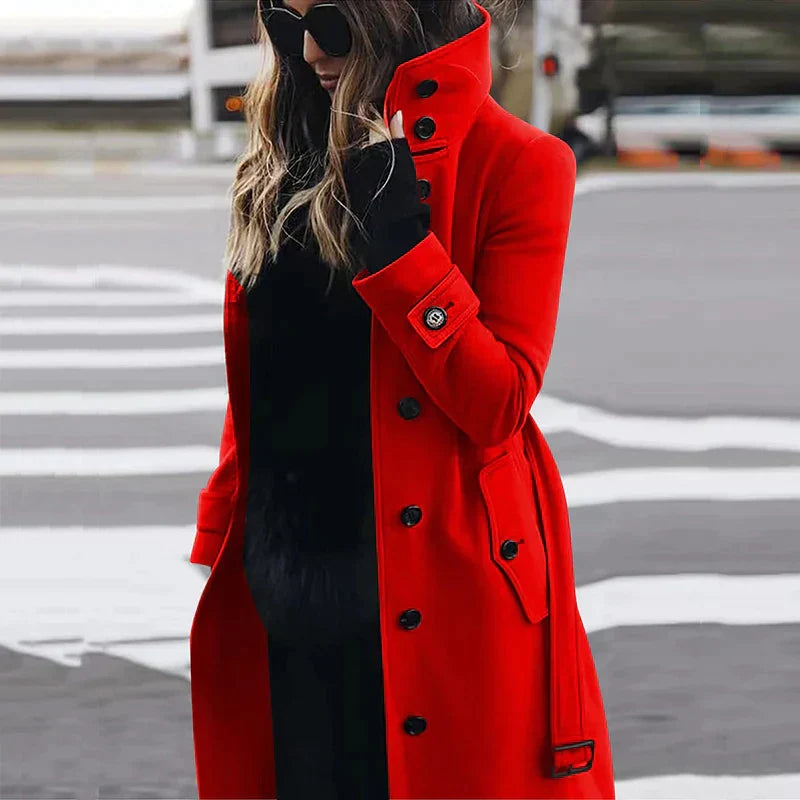 Sunshine - Dames Wollen Trenchcoat