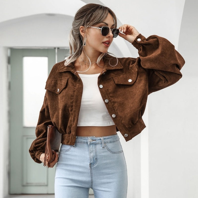 Cordelia | Stylish Corduroy Jacket voor vrouwen