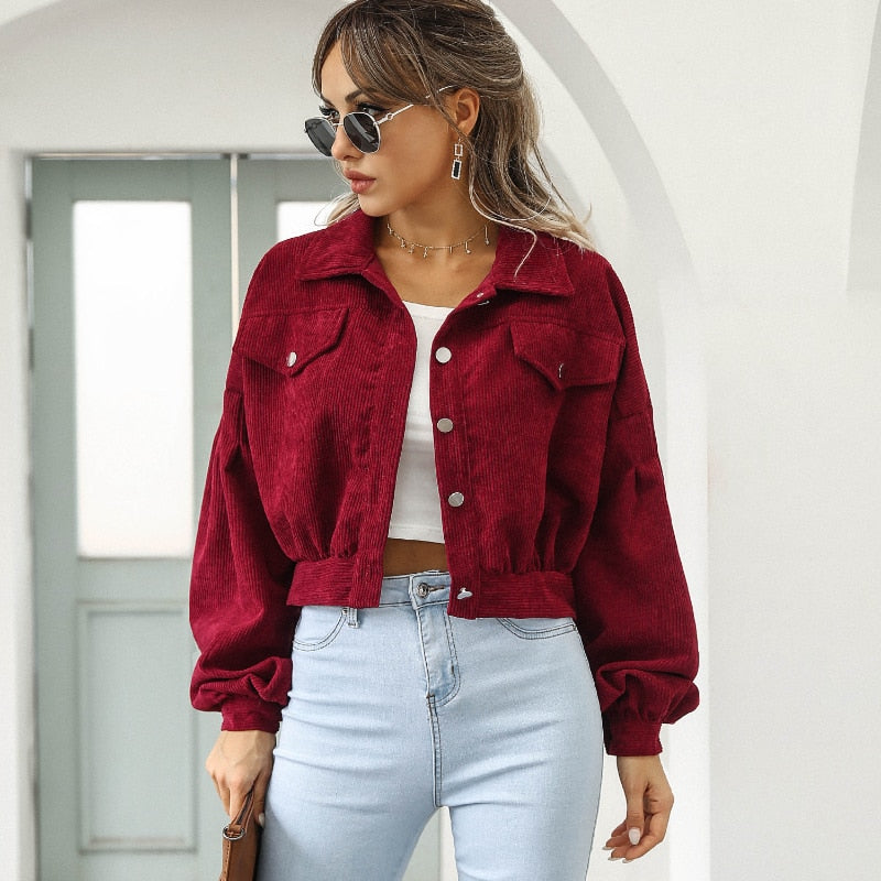 Cordelia | Stylish Corduroy Jacket voor vrouwen