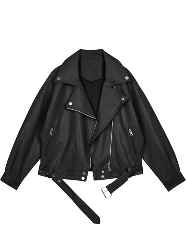 Unna - casual oversized jas met riem