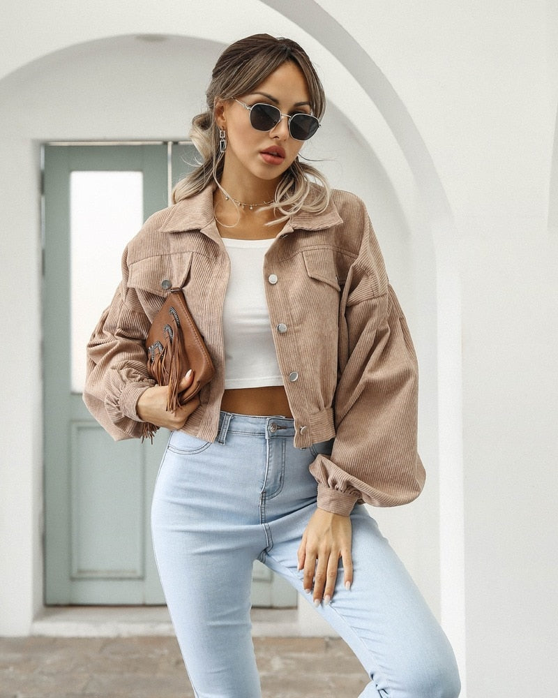 Cordelia | Stylish Corduroy Jacket voor vrouwen
