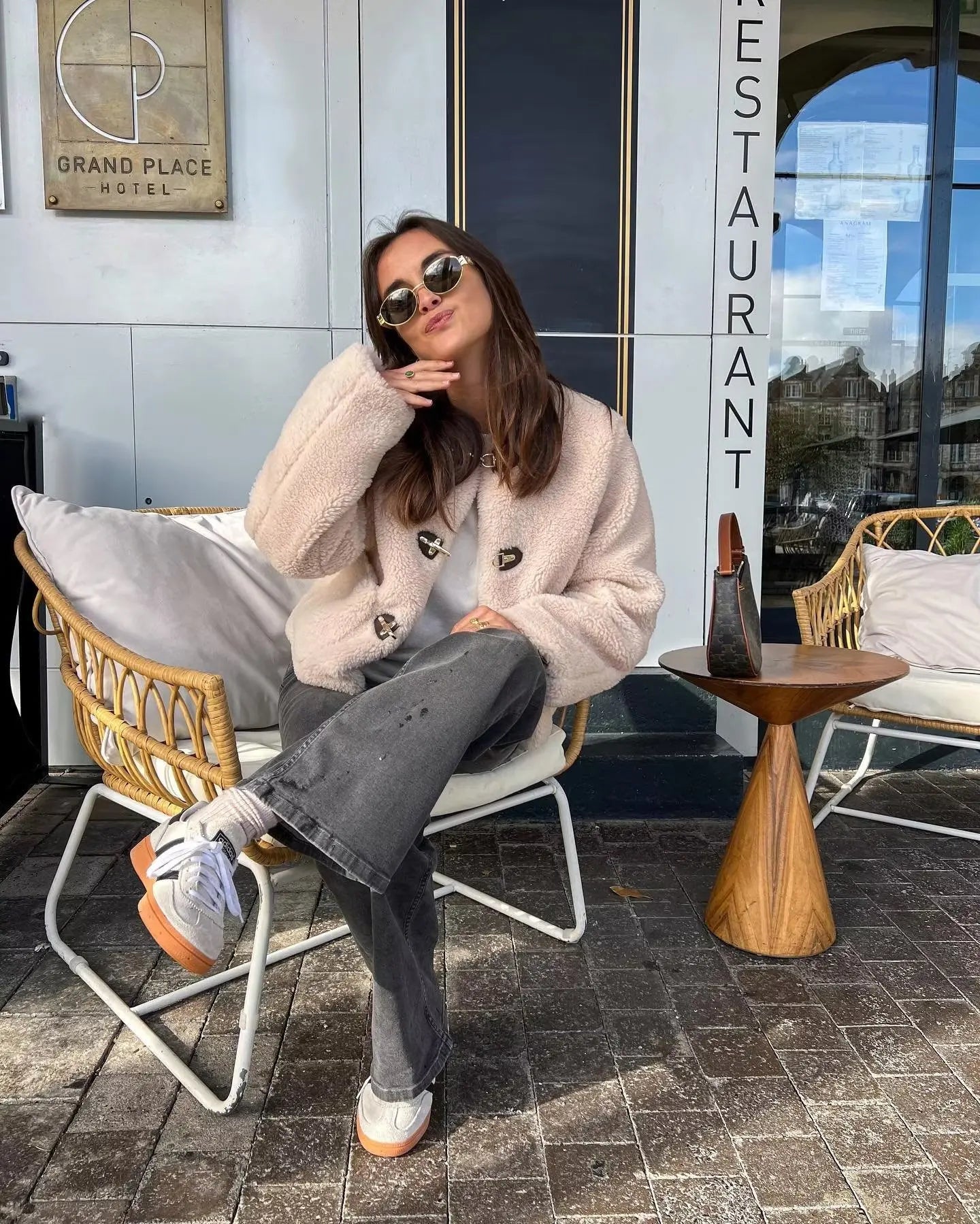 Bianca - Elegante Fleece Jas met Zakken