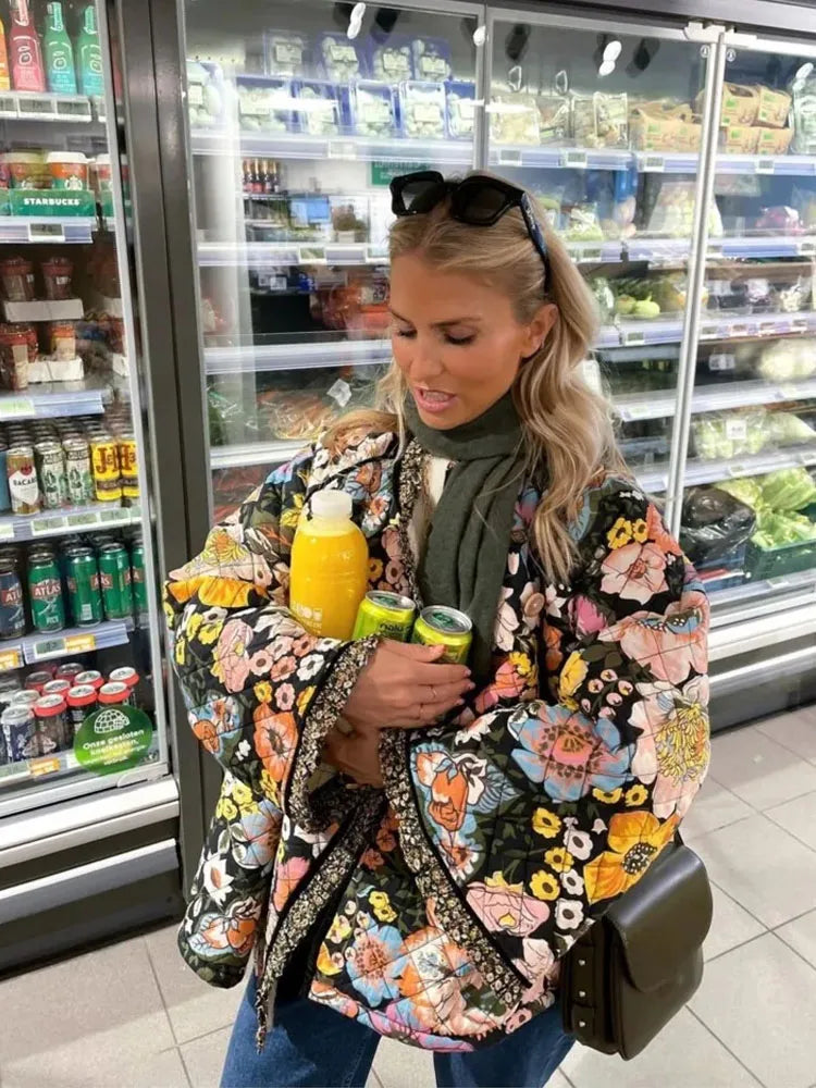 Aaliyah - Vintage Warme Bloemenjas