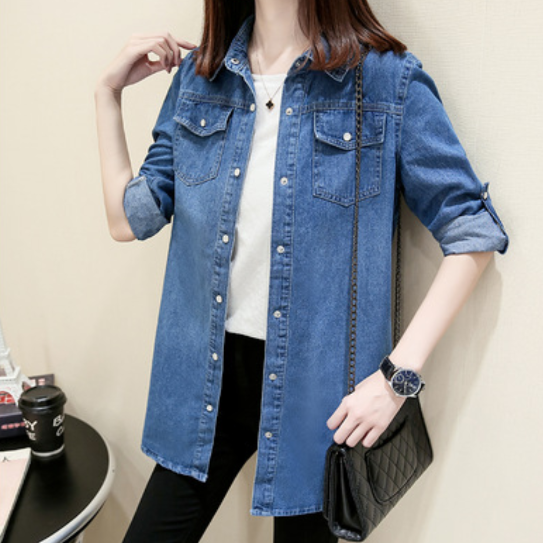 Kristianna - Lange Denim Jas