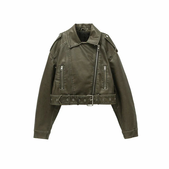 Nellie - stijlvol vintage bomberjack met rits