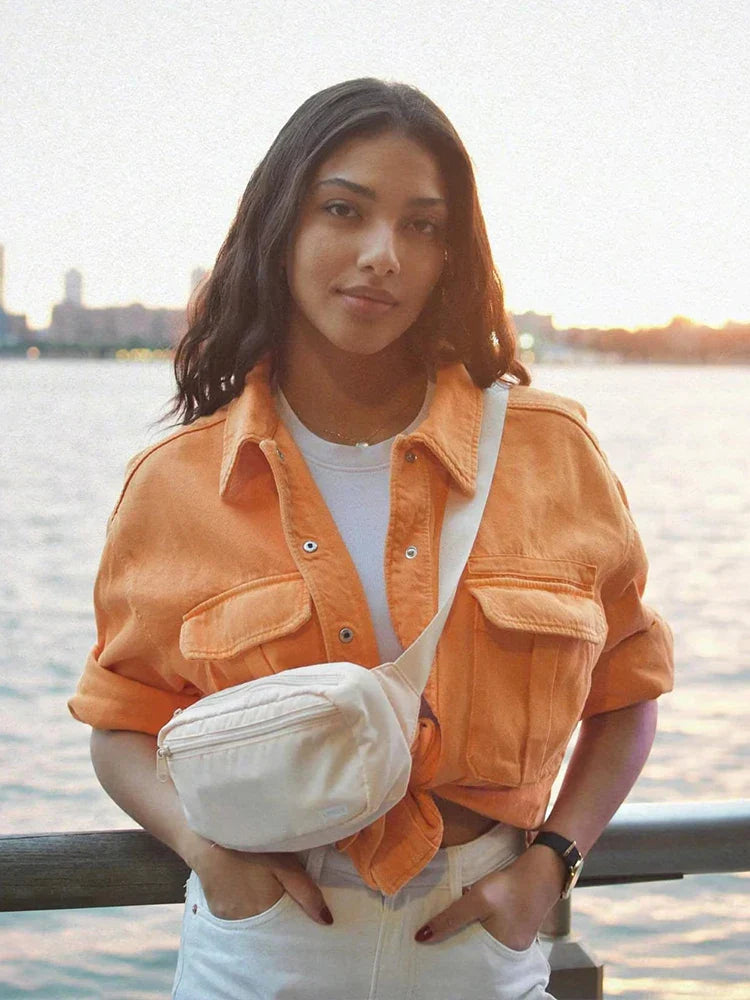 Mary - vintage oranje streetwear zomerjas