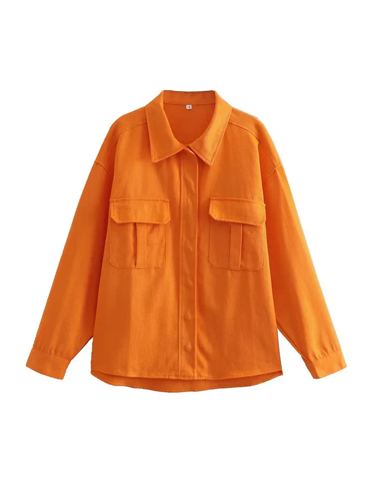 Mary - vintage oranje streetwear zomerjas
