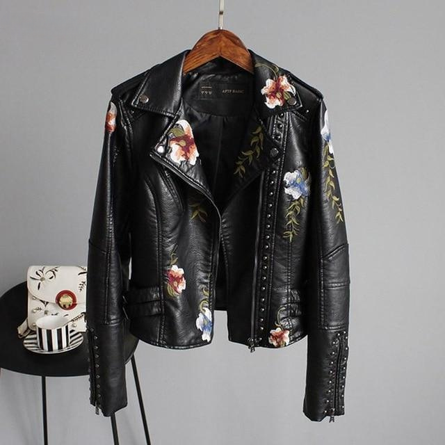 Quinn - geborduurd cropped vintage jack