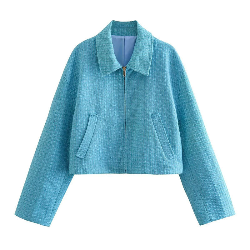 Luna Cropped Tweed Jack | Chique vintage tussenjas voor vrouwen