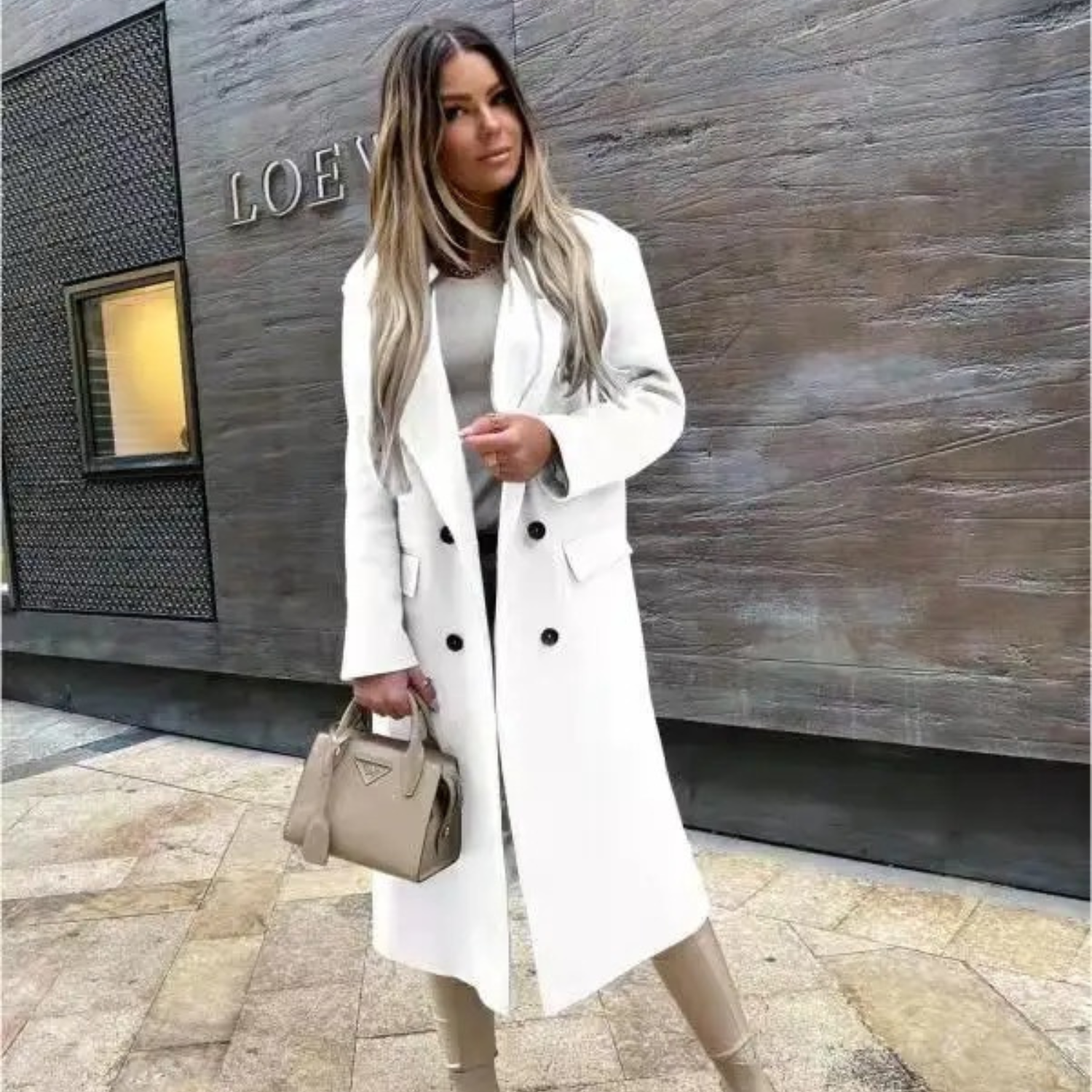 Eileen - stijlvolle vintage oversized trenchcoat