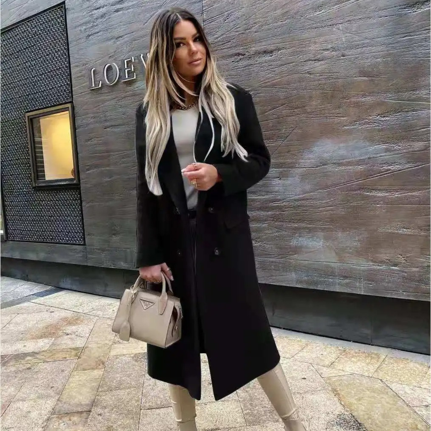 Eileen - stijlvolle vintage oversized trenchcoat