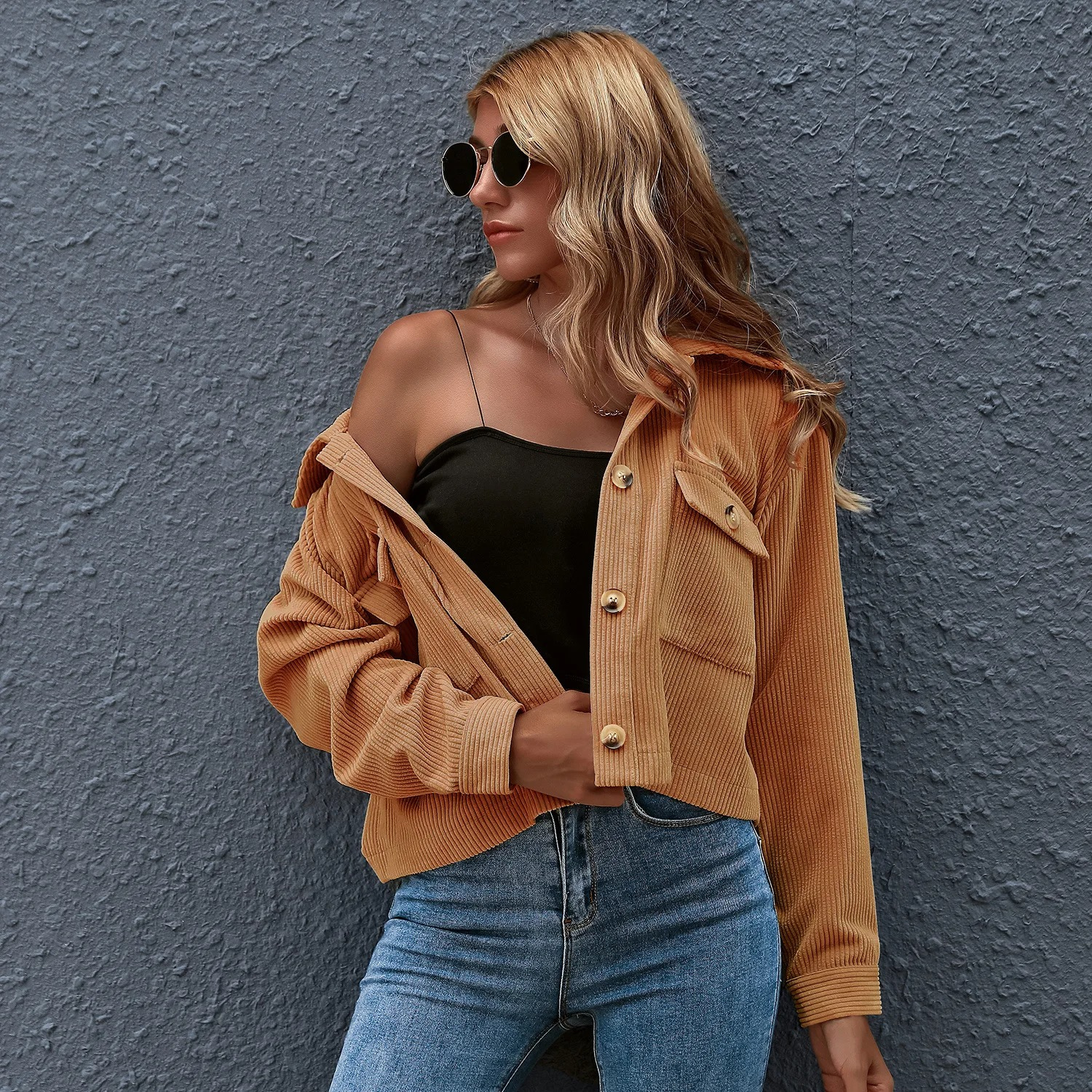 Marivella - Trendy Corduroy Jas
