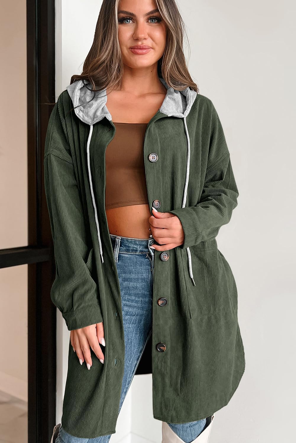 Nineve - Oversized Corduroy Jas