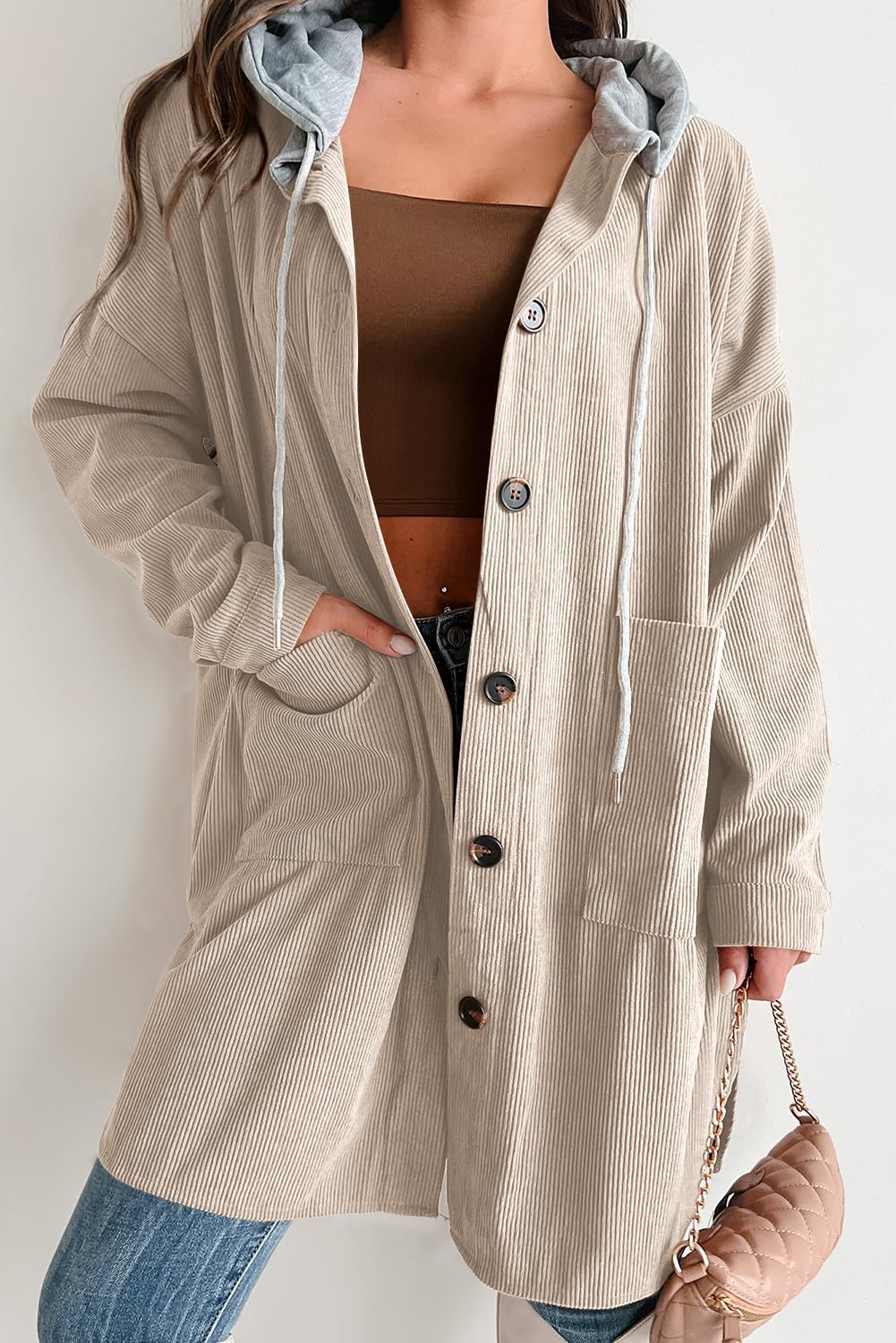 Nineve - Oversized Corduroy Jas
