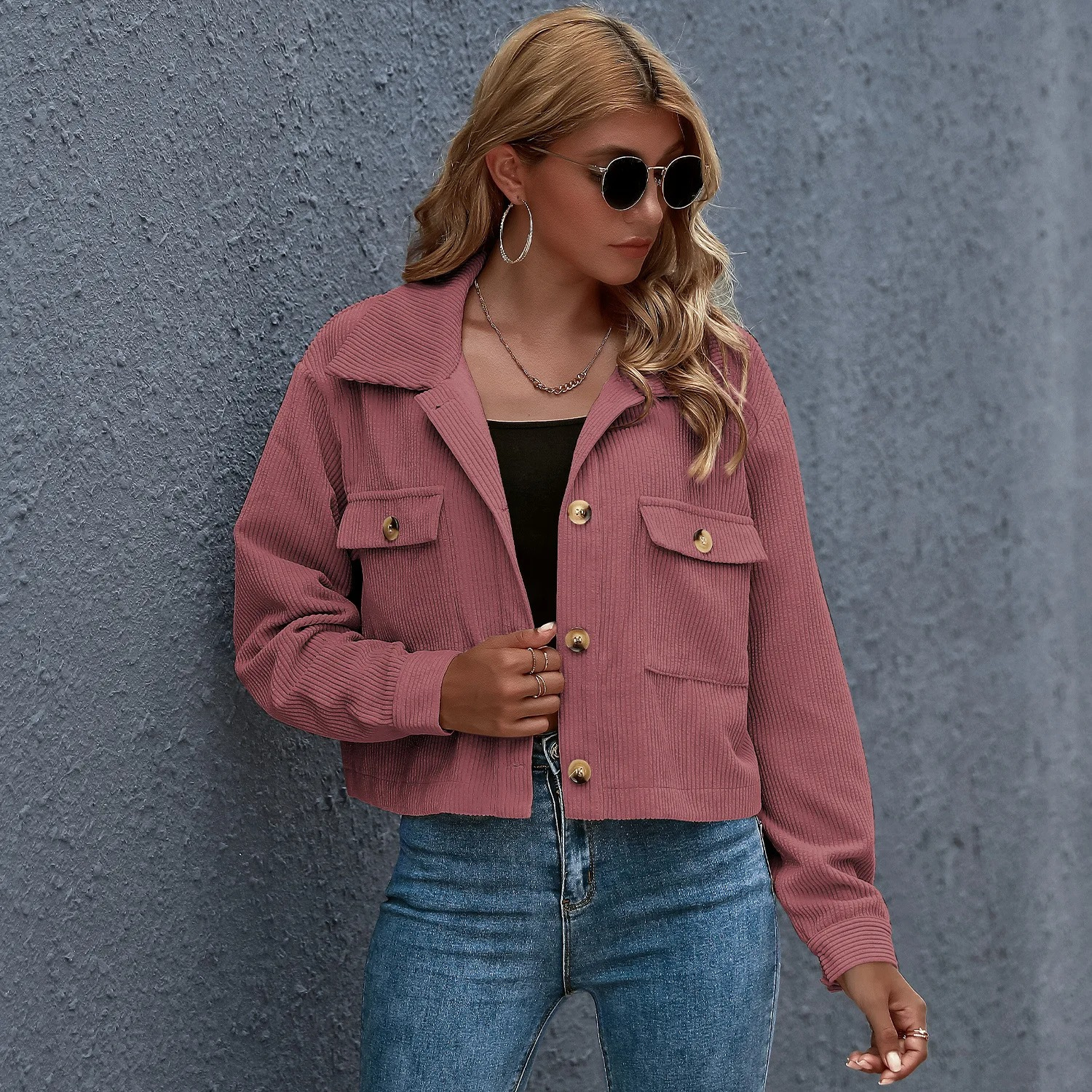 Marivella - Trendy Corduroy Jas