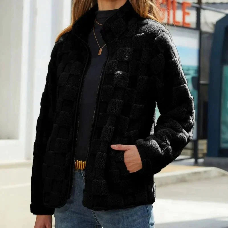 Dide - Super zachte korte trendy fleecejas voor dames