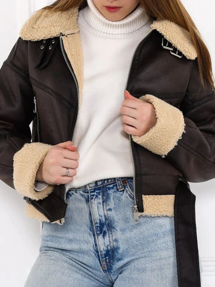 Samara - Zip Up Chique Bijgesneden Jas
