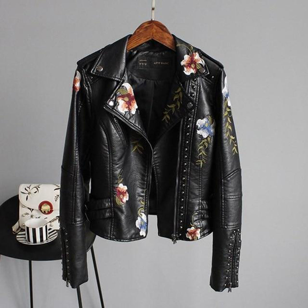 Taylor - elegant streetwear-jack met bloemen