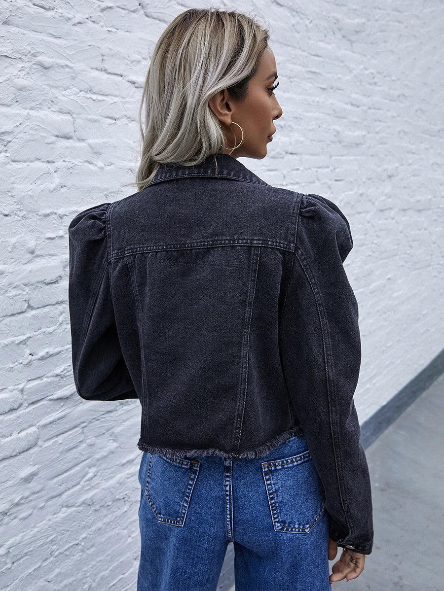 Jalilah - Korte Denim Jas