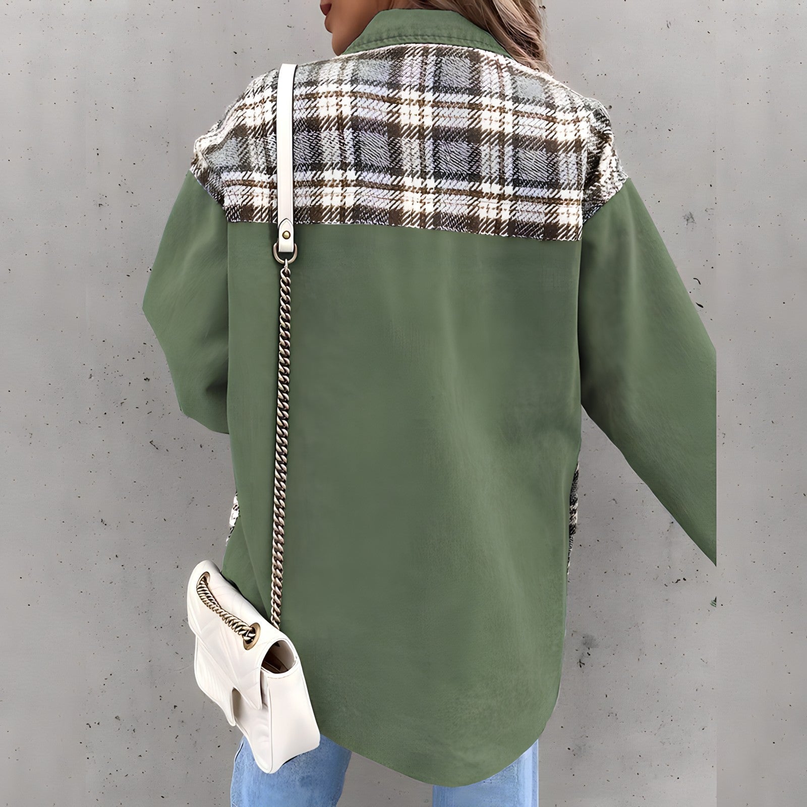 Mika Geruite jas | Trendy oversized geruite jas voor dames
