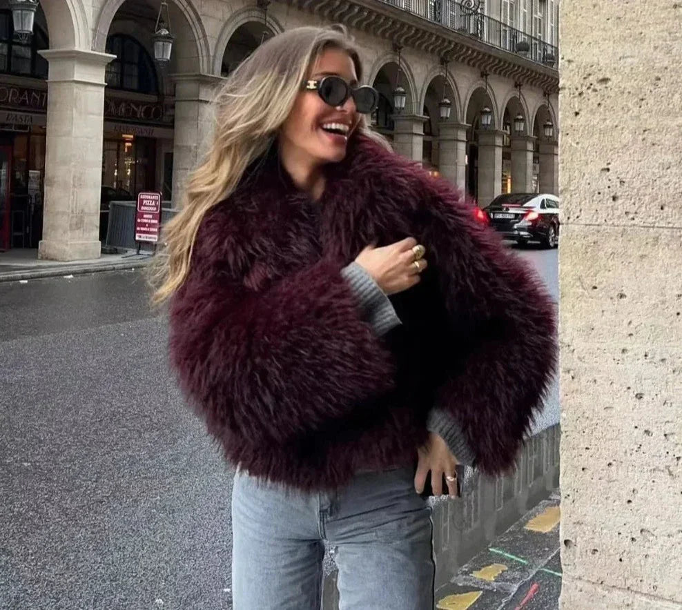 Madalyn - Chic Fluffy Jacket