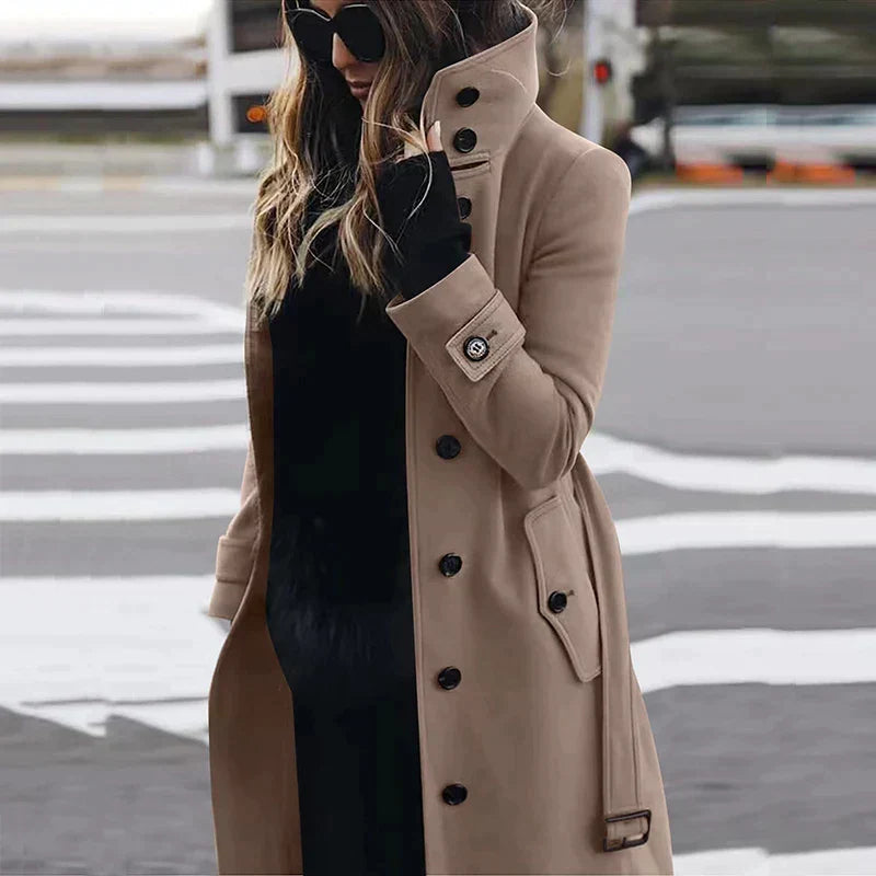 Sunshine - Dames Wollen Trenchcoat