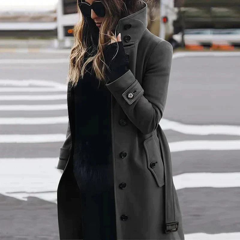 Sunshine - Dames Wollen Trenchcoat