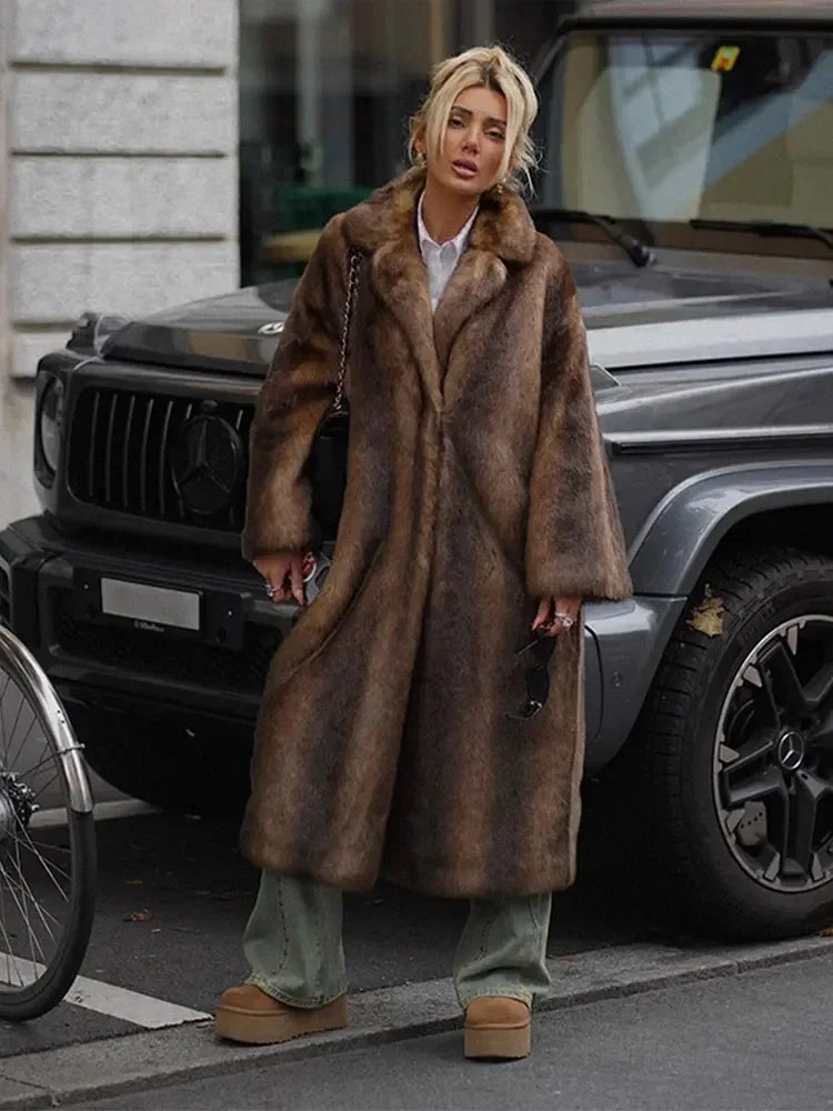 Tammy - Fluffy Winter Trenchcoat