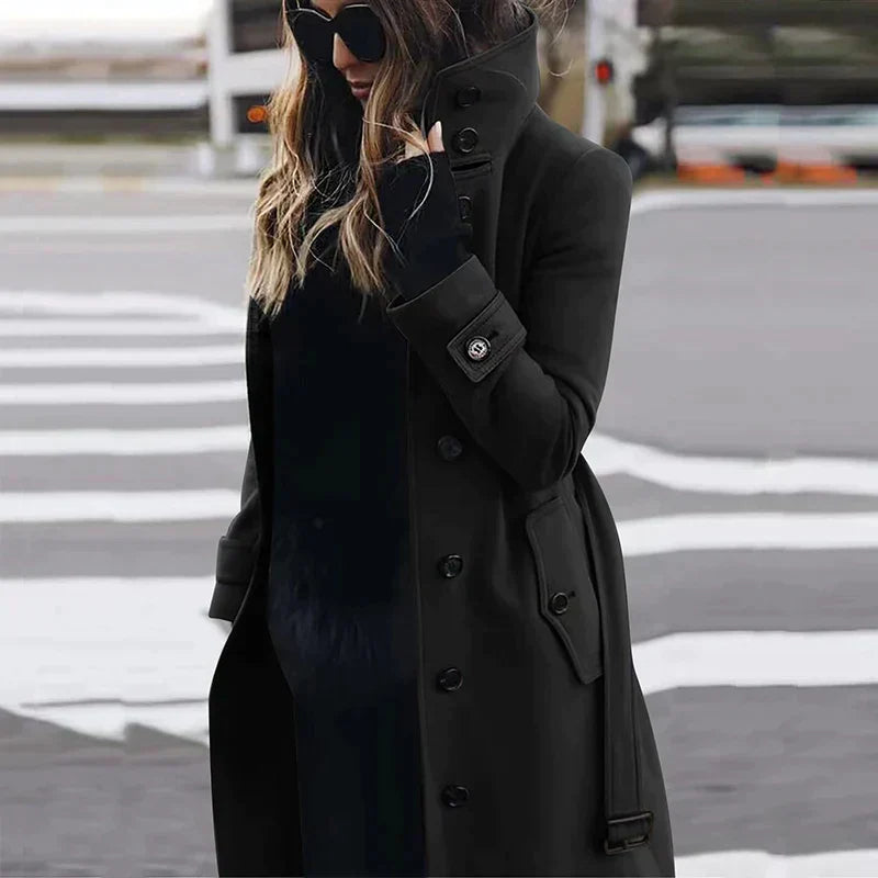 Sunshine - Dames Wollen Trenchcoat