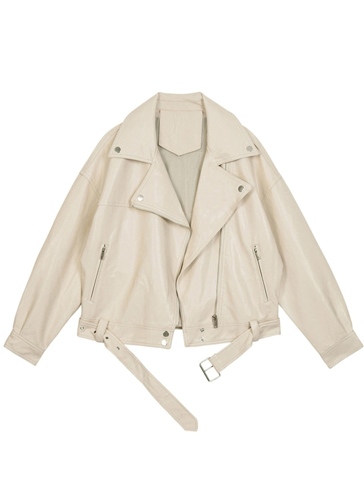 Unna - casual oversized jas met riem