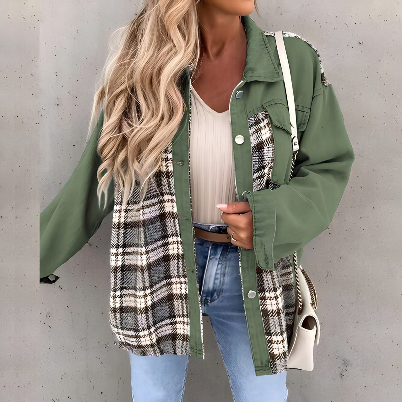 Mika Geruite jas | Trendy oversized geruite jas voor dames