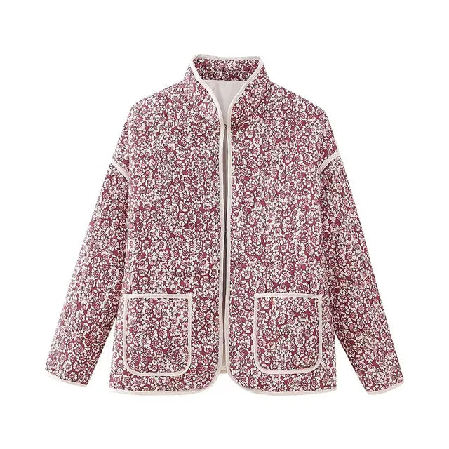 Brianna - Vintage Bedrukte Patchwork Jas