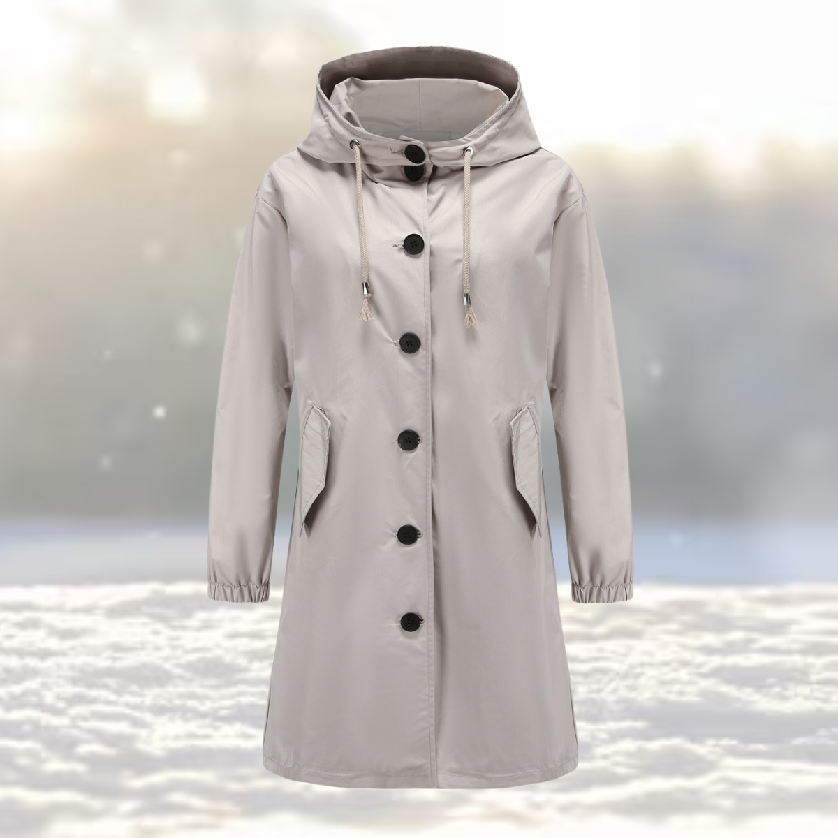 Mitzie - Trenchcoat met Capuchon