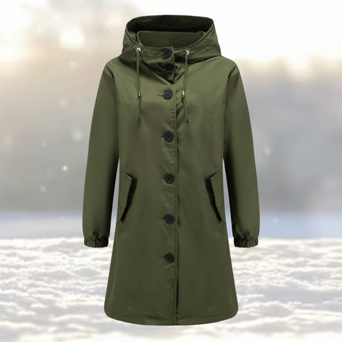 Mitzie - Trenchcoat met Capuchon