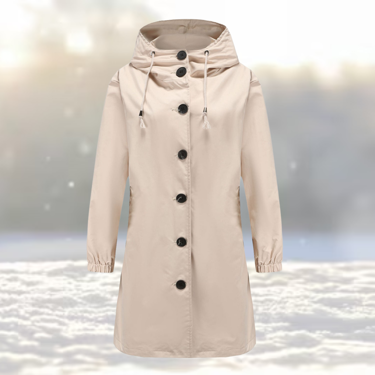 Mitzie - Trenchcoat met Capuchon