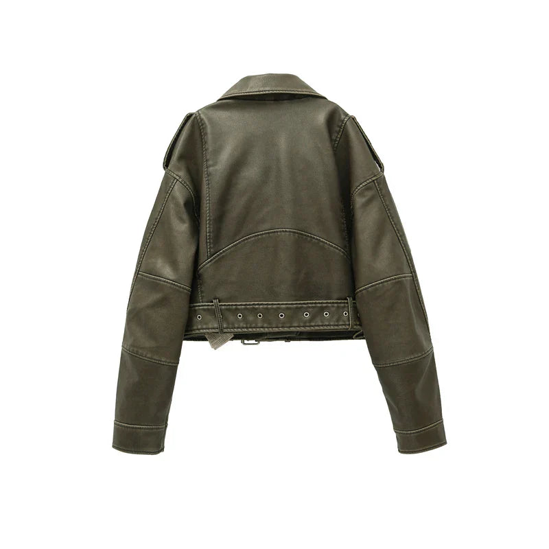 Nellie - stijlvol vintage bomberjack met rits