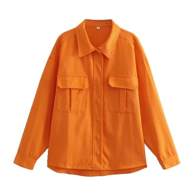 Mary - vintage oranje streetwear zomerjas