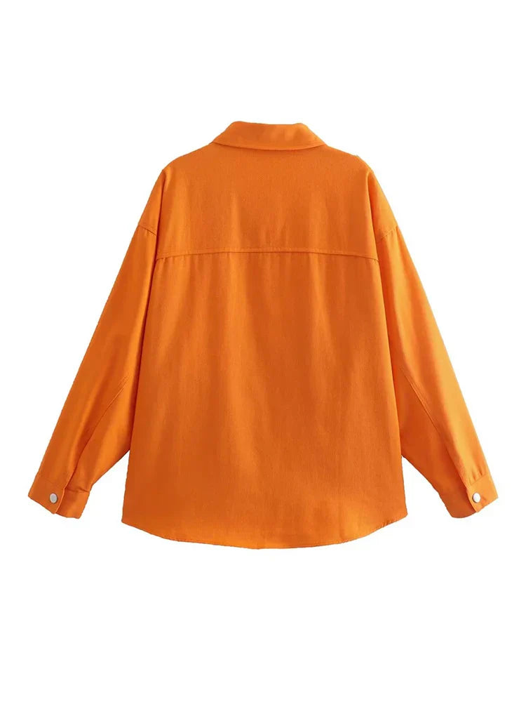 Mary - vintage oranje streetwear zomerjas
