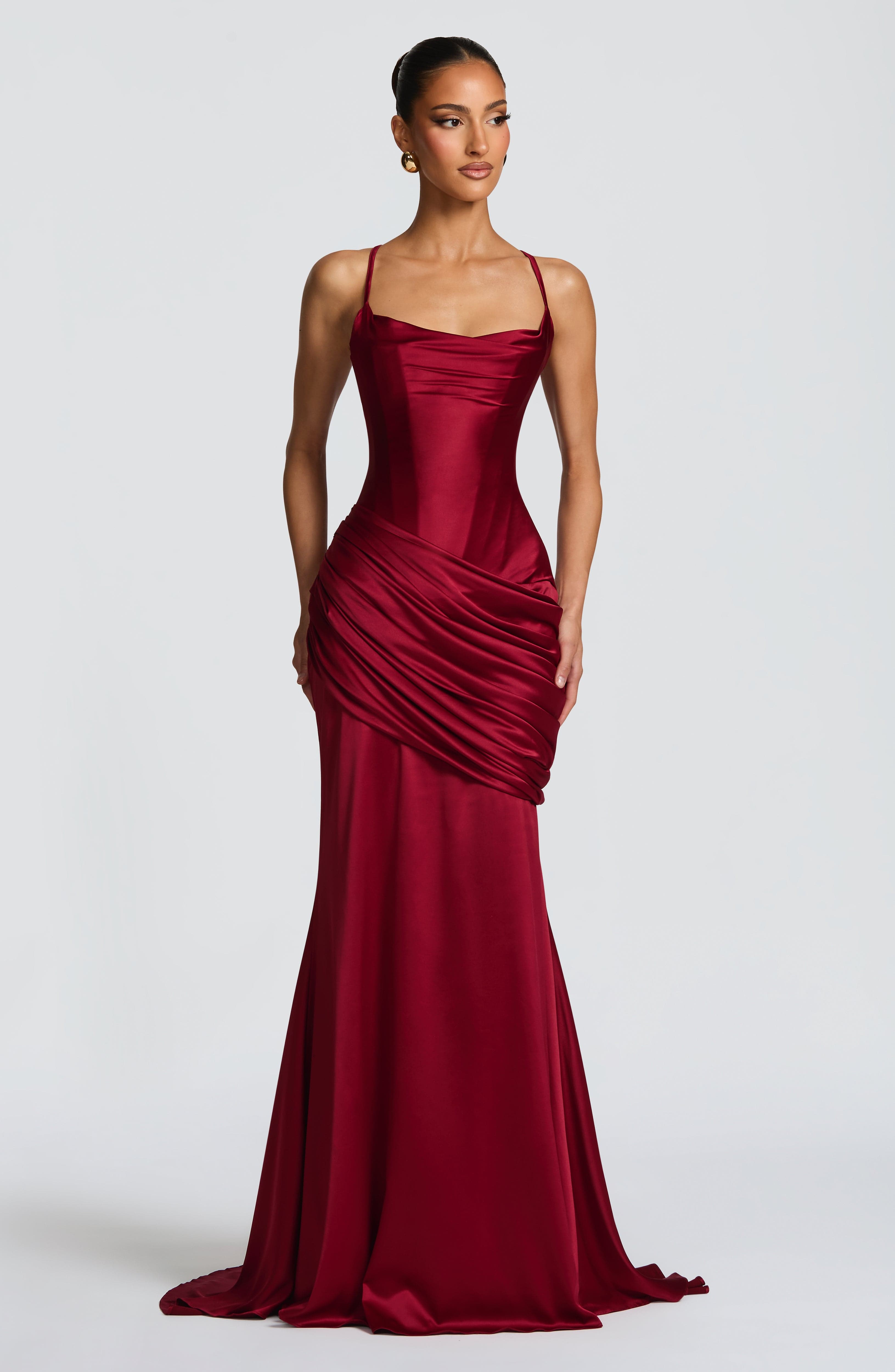 Connie Gown - Burgundy