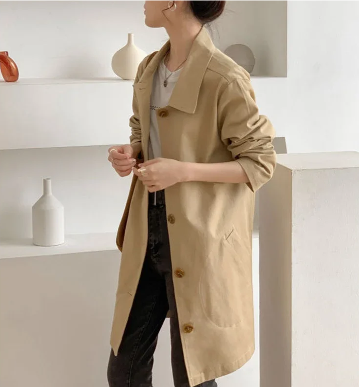 Alfa - Dames Trendy Trenchcoat