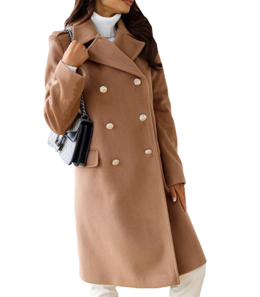 Generosa - Dames Lange Trenchcoat
