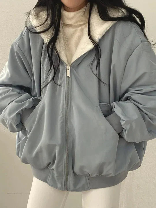 Eliana - Knusse oversized jas voor dames
